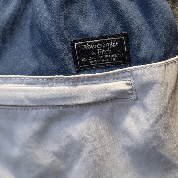 Abercrombie & Fitch Blue, White, and Yellow Swim Trunks - Picture 5 of 7